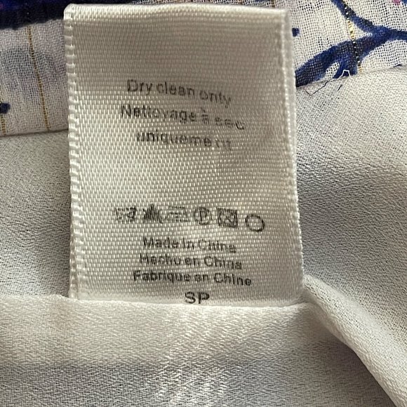 Anthropologie Elevenses Joanie Romper SP Women's Metallic Ladder Ruffle Purple - Picture 9 of 11